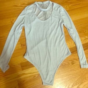Baby blue body suit